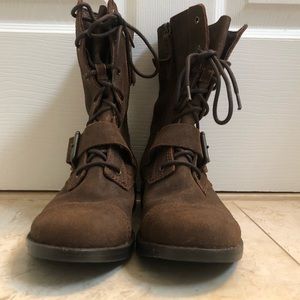 Ugg Brown Boot with Buckle Size 7
